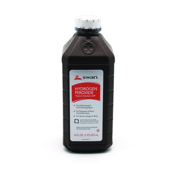 Medique Products 25711 Hydrogen Peroxide Bottle, 16 Ounces