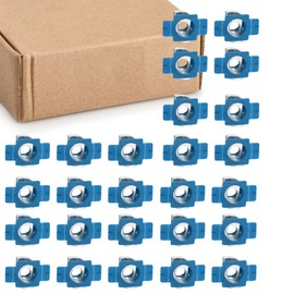 Nylon Channel Squeeze Nut, 3/8"-16 Strut Channel Cone Nuts(100 Pcs), for Solar Panels Mounting, American Channel Support Systems, Easy Positioning.