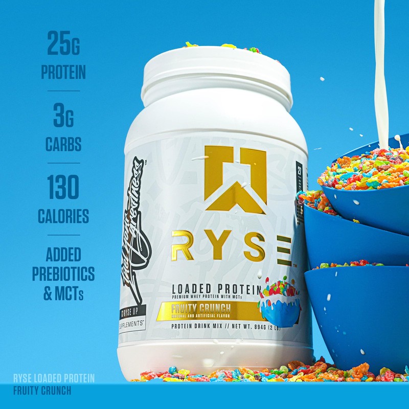 RYSE Loaded Protein Powder - Fruity Crunch - 25g Whey
