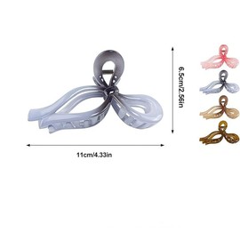 Plastic Cute Large Bow Hair Claws Nonslip Fashion Hair Clips,4Pcs Bow Hair Clips Elegant Hair Claws,Bow Hair Claw Clips Cute Claw Clips,Bow Hair Clips Elegant Hair Claw Large Cute Large Bow Hair Claw