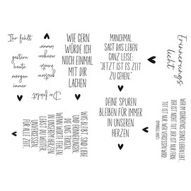 Fräulein Lotti | Wasserschiebefolie fuer Grabkerzen - Thema: Grabkerzen 3 | Tattoofolie | schwarz DIN A5