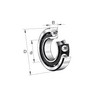 FAG 7208-B-tvp square contact ball bearings