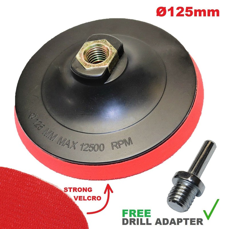 LOGOK2K Cotarba 125mm Hook & Loop Backing PAD Angle Grinder