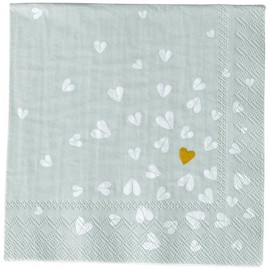 Räder Golden Heart Cocktail Napkin