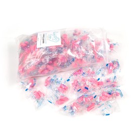 Quality Pink Foam Earplugs 100 Pair - 30dB for Small Ear Canal Side Sleepers - Soft Ear Plugs for Kids Women Children Sleeping Snoring Music Work - Noise Cancelling, Individually Wrapped & Disposable