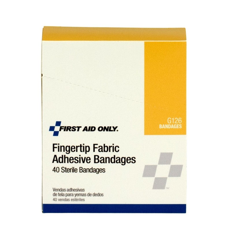 First Aid Only - G126 Fingertip Fabric Bandage, 40 Count