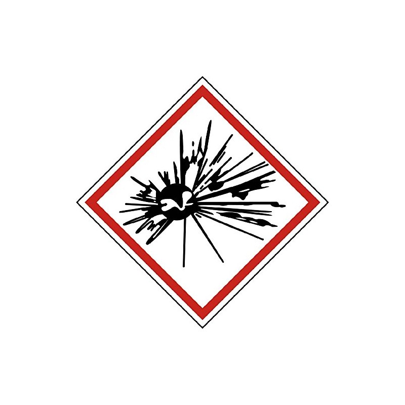 National Marker GHS202AP GHS Label, Exploding Bomb, 2 inches X