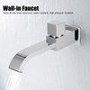 G1/2 Wall in Faucet Single Cold Waterfall Sink Basin Water