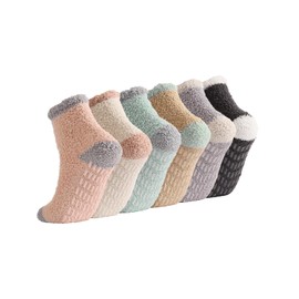 Non Slip Hospital Socks with Grips for Women Grip Socks for Women Gifts 6p4 greyloop