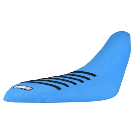 Yamaha Raptor 700 R 2006-2024 GRIPPER Seat Cover ALL LIGHT BLUE / BLACK RIB #193