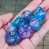 CiaraQ DND Polyhedral Dice Set with a Black Dice Bag