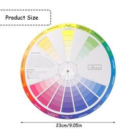 Rumyve Artist's Color Guide Tool,Color Wheel Color Mixing Wheel Creative Color Mixer for Painting and Nail Art and Interior Design
