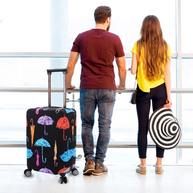 DEMPROS Travel Luggage Cover Protector Stretchy Washable Suitcase Cover with