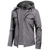 Pursky Jacket For Men Fall Military Jacket Casual Canvas Outerwear