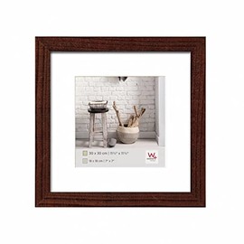 walther design HO330N Wooden Picture Frame, Walnut 30 x 30 cm