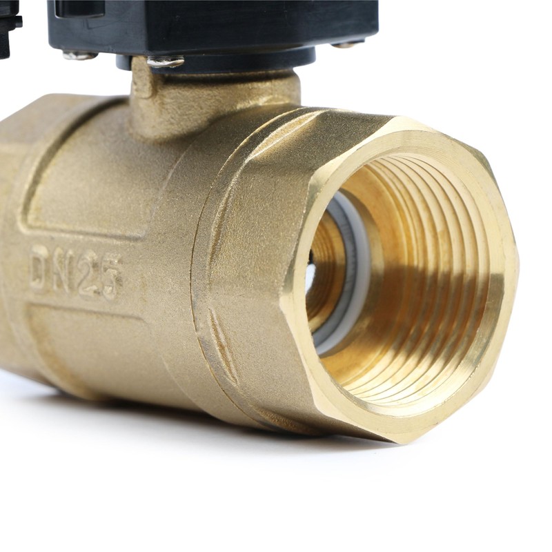 U.S. Solid 1" Motorised Ball Valve - Electric Brass Ball