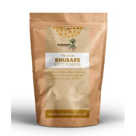 Nature’s Root Rhubarb Root Powder 250g - Rheum Palmatum | Natural Herb | Vegan Friendly