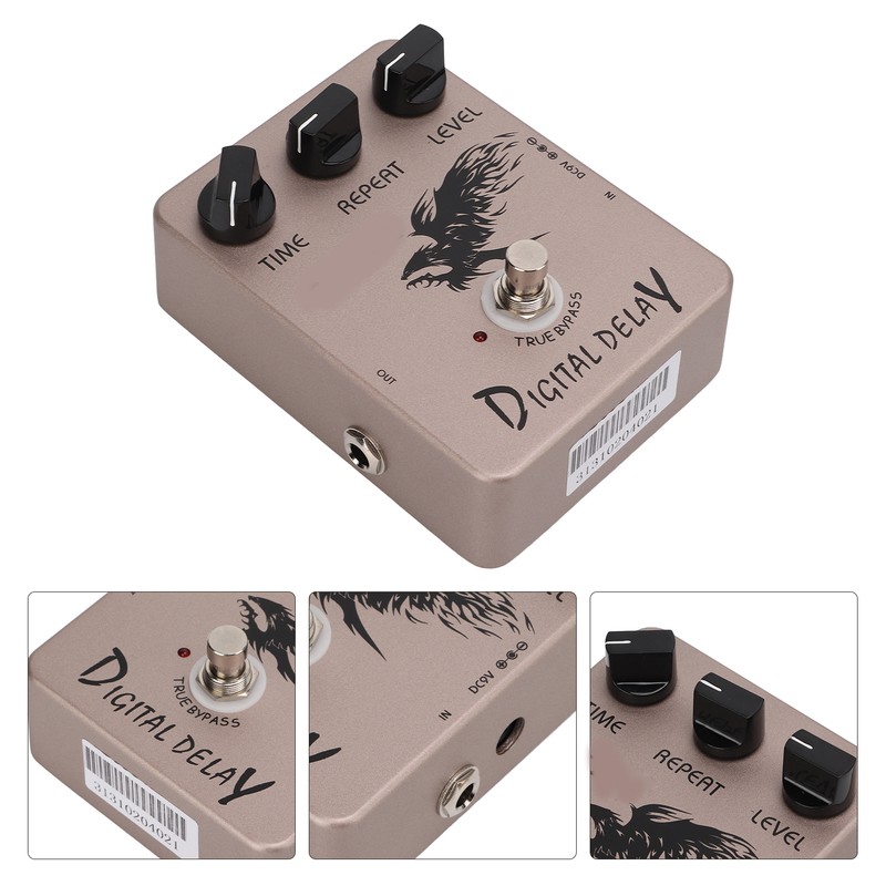 Digital Delay Effect Pedal Electric Guitar Pedals with True Bypass