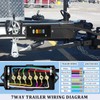 Anayguto 2 Set 7 Way Trailer Junction Box Weatherproof 7