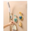 2PCS Shower Head Holder Strong Adhesive 360 Degree Rotatable Adjustable