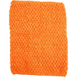 Time to Sparkle Crochet Tube Top Tutu Infant Dress elastic Girls Skirt Pettiskirt | Orange, 8"x10" |