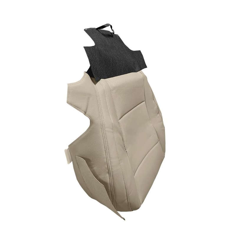 UINIEBOOM Driver Bottom Perforated Leather Seat Cover, Replacement Tan Driver