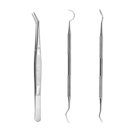 IDNVFY 3 Stücke Aus Edelstahl Zahnarztwerkzeugen, Orale Reinigungswerkzeuge, Zahnpflegevorräte, Tartarentferner.