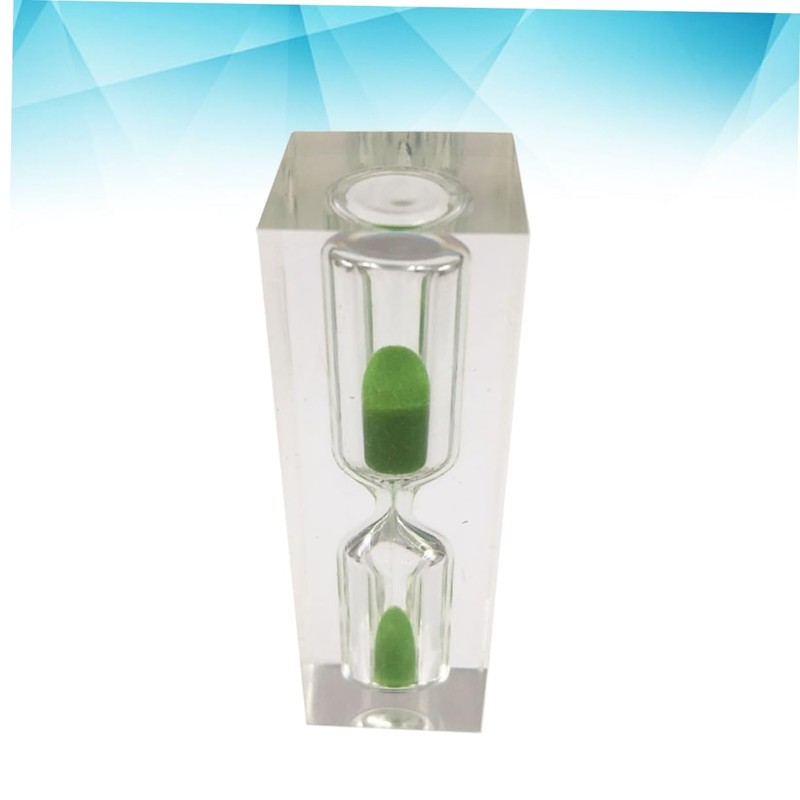 Mobestech Creative Sand Clock Timer Green Sandglass Decoration for Tooth