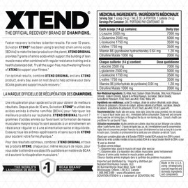 Scivation XTEND Original BCAA Powder - Sugar-Free Muscle Recovery with 7g BCAA, 2.5g L-Glutamine - Mango Madness, 30 Servings