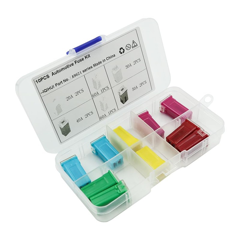 ANCLLO 10pcs Car Fuse Assortment 20A 30A 40A 50A 60A