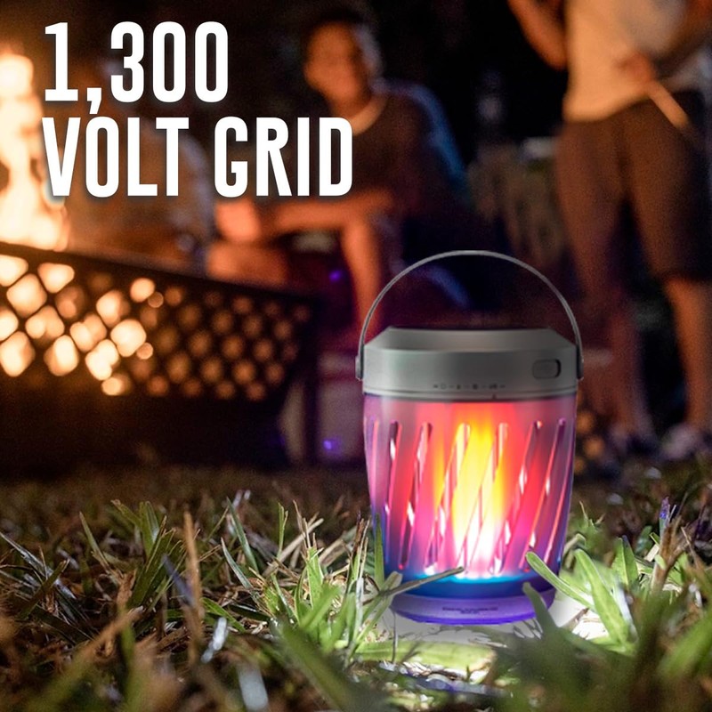 Solar Tiki Torch Lantern ZapperFlying Insect Control with Realistic Flickering