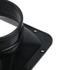 Geesatis 4 inch Duct Connector Flange,Metal Straight Pipe Flange Square