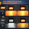 Nilight 2PCS 4Inch 60W LED Pods Spot Flood Amber White