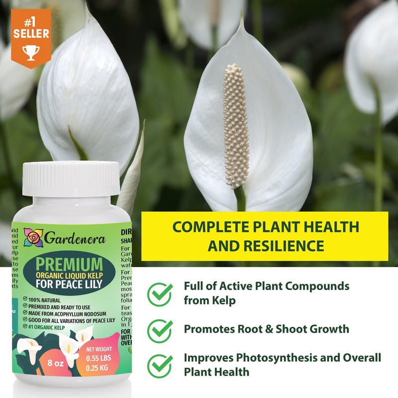 Organic Peace Lily Elixir by Gardenera - 32 oz -