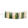 Shiny Tassel Garland Tissue Paper Tassel Banner,Table Decor,DIY Kits for