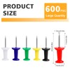 JIANTA Multicoloured Drawing Nails, 600 Pieces in 6 Colours, Creative,