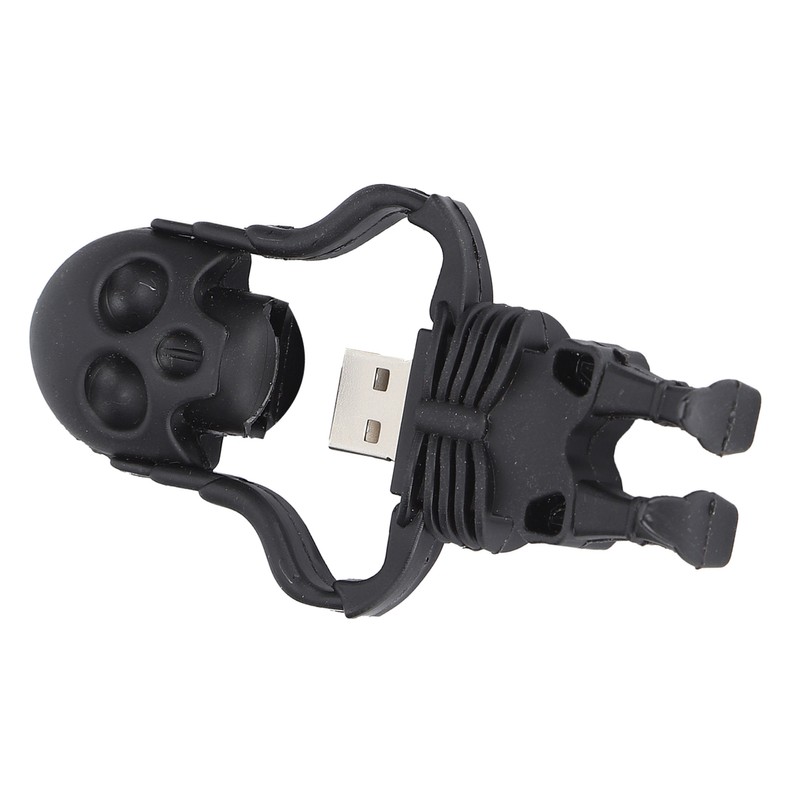 Cartoon U Disk Black Skull Appearance High Speed Bulk Storage