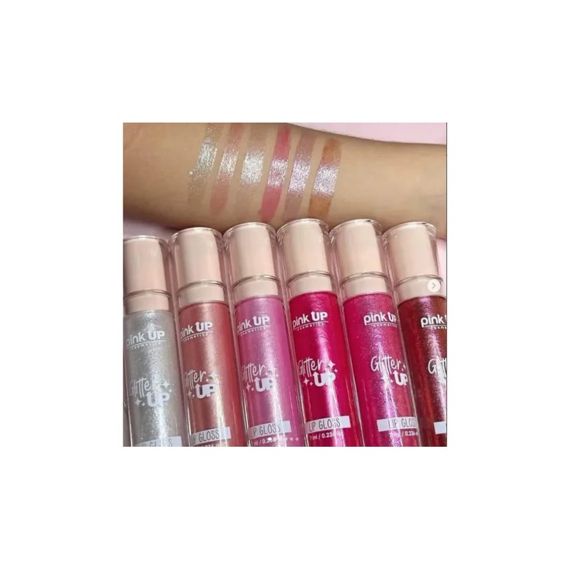 Maquillaje Pink Up Gloss Glitter Up Shine - Brillo Labial