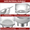 Serinar Stainless Steel Metal Canning Funnel with Removable Strainer, for