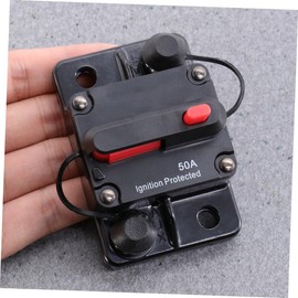 Vaguelly 50a High Amp Manual Reset Circuit Breaker for Dual Circuit Protection Rvs Boats and Solar Systems Reliable Electrical Appliance Safety Device Black