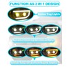 2Pcs 55W Led Fog Lights DRL For 2022-2025 2026 Ford