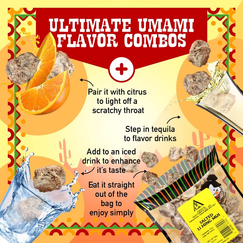 Dried Salted Red Plums - Saladitos Con Sal - 2.5