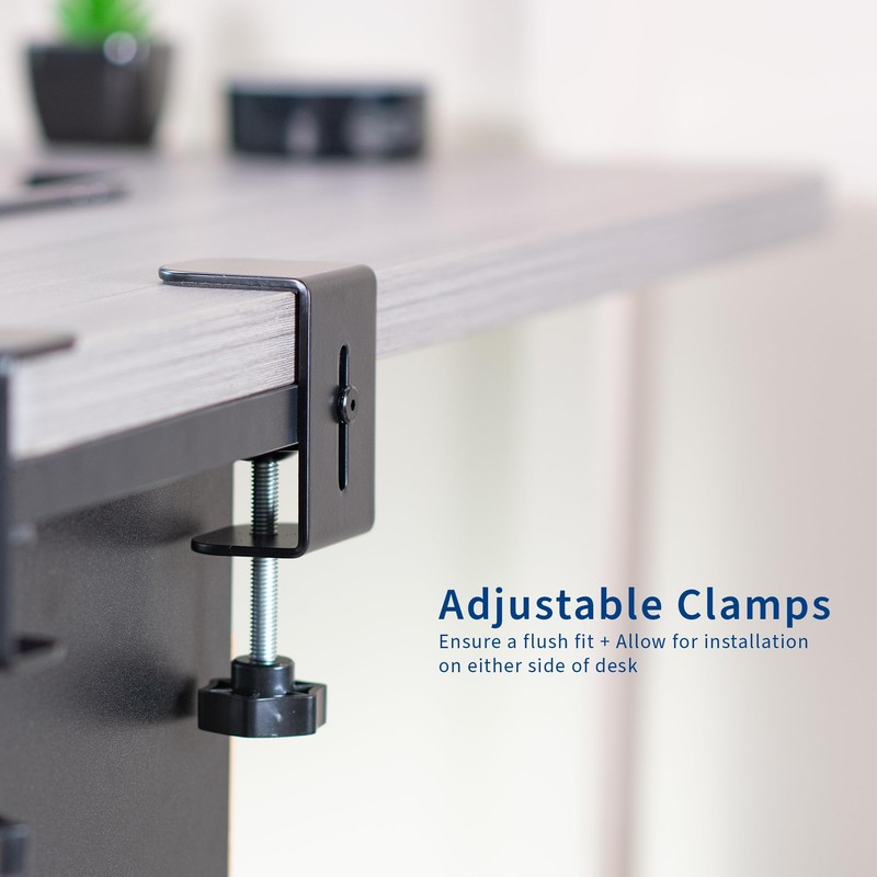 VIVO Corner Clamp-on Under Desk Drawer and Shelf System, Office