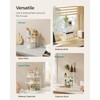 SONGMICS Cabinet Organizer Shelf, Set of 4 Kitchen Counter Shelves,