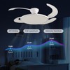 AHAWILL 48'' Retractable Ceiling Fan,Full Spectrum Low Profile Ceiling Fan