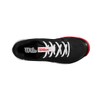 WILSON Unisex Child Junior Rush Pro L Sneaker, Black/Wilson Red/White,