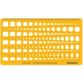 Liquidraw Jewellery Design Stencil Jewellery Making Stencils - Stone Shapes & Sizes