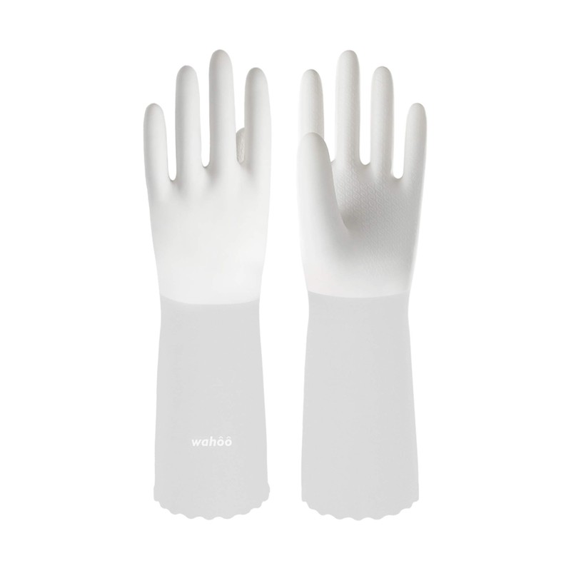 LANON Protection wahoo PVC Dishwashing Cleaning Gloves, Reusable Unlined Kitchen
