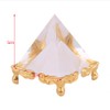 Walfront Crystal Pyramids Figurine, Egyptian Pyramids Figurine Statue Model with