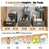 1-Pack Under Sink Organizers and Storage,2-Tier L Shape Pull Out